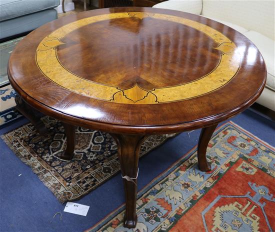 An inlaid centre table W.112cm